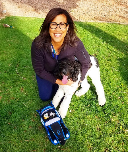 misty cox and her dog